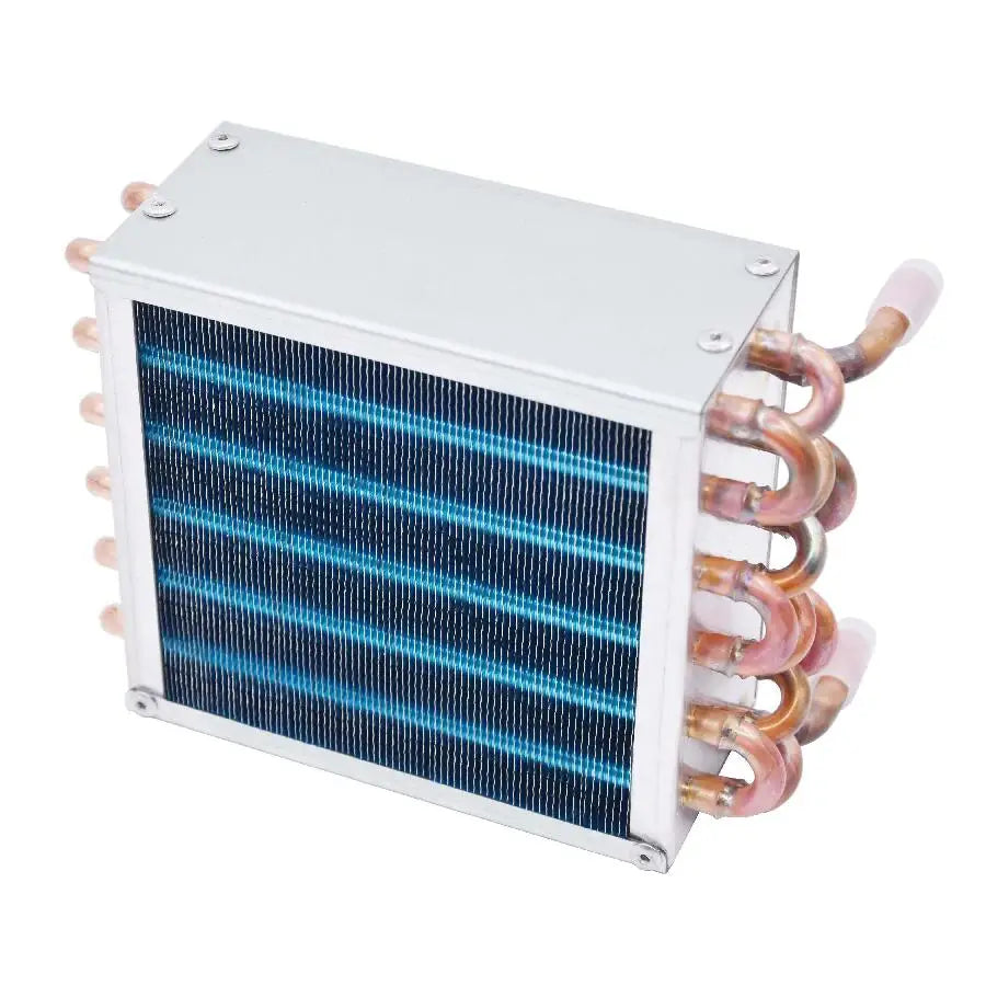 With Shell Condenser radiator freezer air-cooled water-cooled fan aluminum fin copper tube heat exchanger