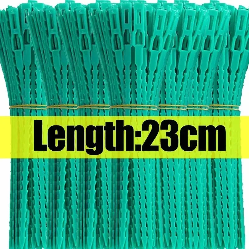 Reusable Plant Cable Ties Garden Adjustable Self-locking Tie Plant Vine Supports Cable Ties Stem Tomato Fastener Wrap Rings Clip