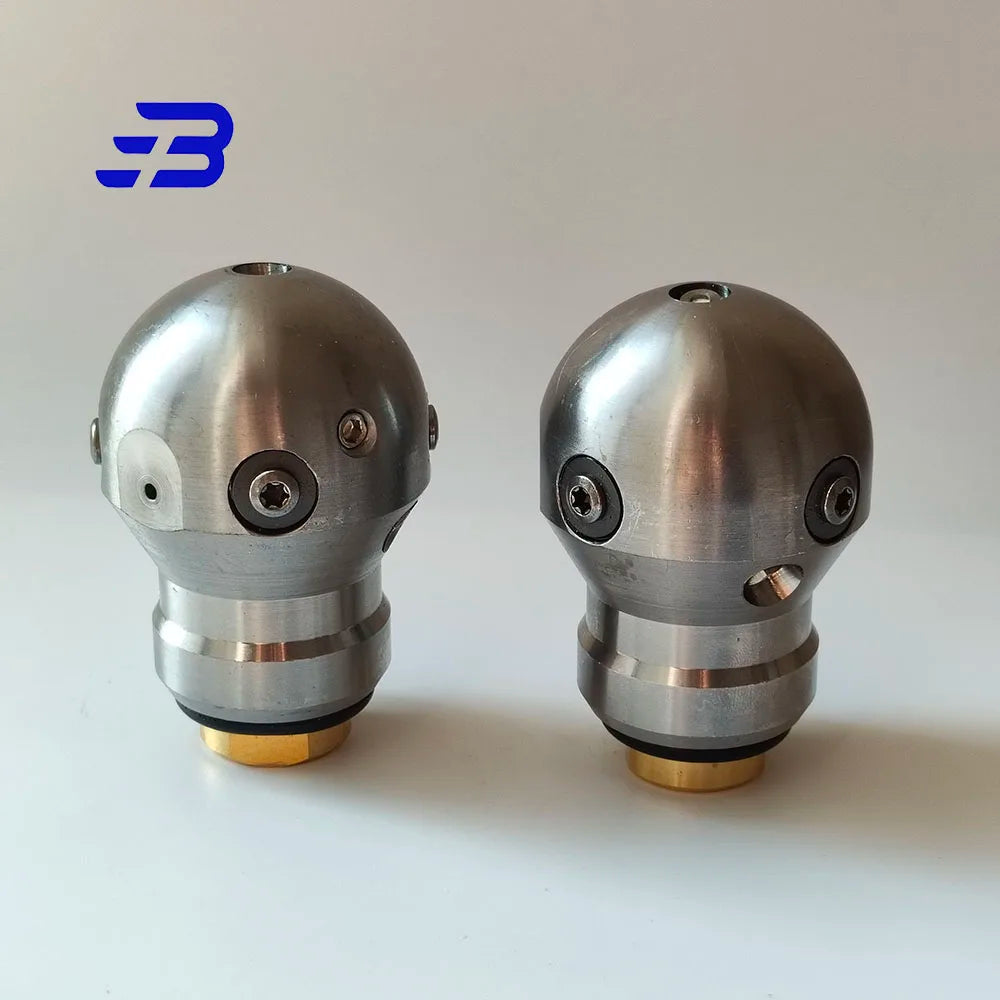 high pressure washing sewer cleaning dredge cutter nozzle WT-3/8 Rotating Ball spherical jetter nozzle
