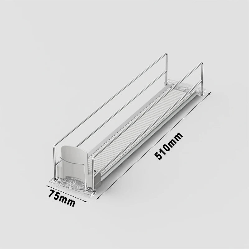Beverage Spring Pusher Glide for Fridge Automatic Drink Propeller Bottle Rack Cans Organizer Refrigerator Drink Dispenser Shelf