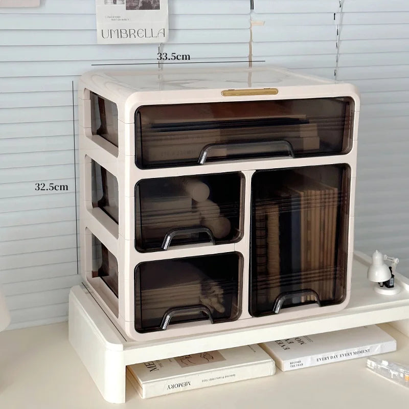 Desktop Organizer Box Der Sle Office Desk Cosmetic Storage Ra Home Dormi Study Table Arrangement Container