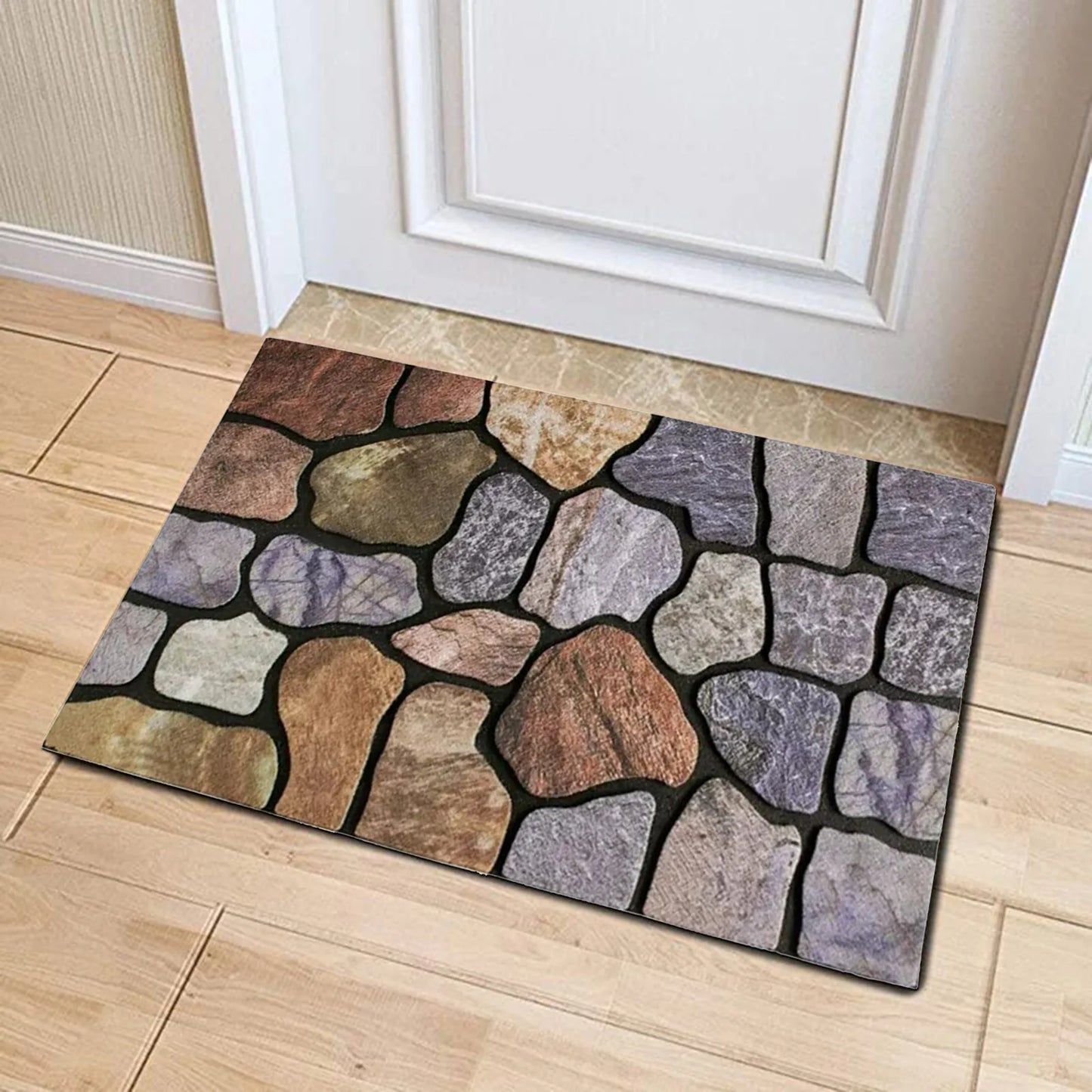 Outdoor Welcome Mat At The Front Door Entrance Non Slip Rubber Doormat Heavy Doormat Shoes Scraper Indoor Low-key Floor Mat