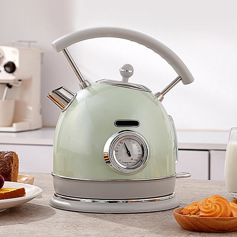 Long Spout Mouth Electric Kettle Stainless Steel Hot Water Temperature Control Meter Display Heating Boiler Pot Boiling Teapot
