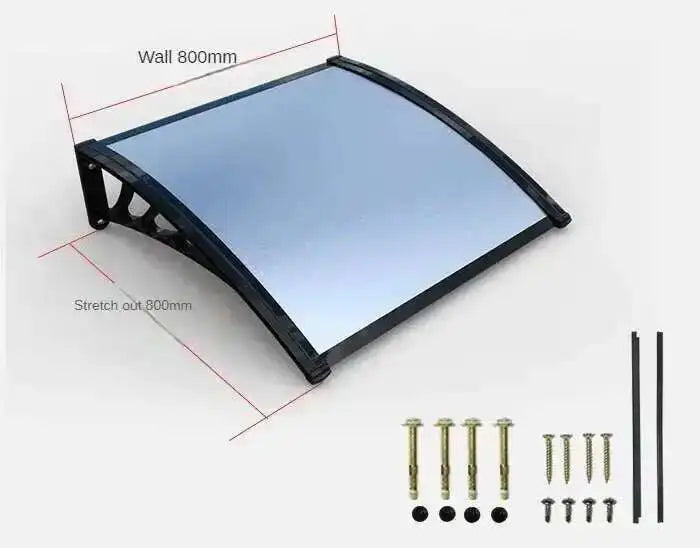 Fashionable Aluminum-plastic Panel Awnings for Outdoor Rainproof UV-proof Silent Awning Modern Simple Awnings for Door Head