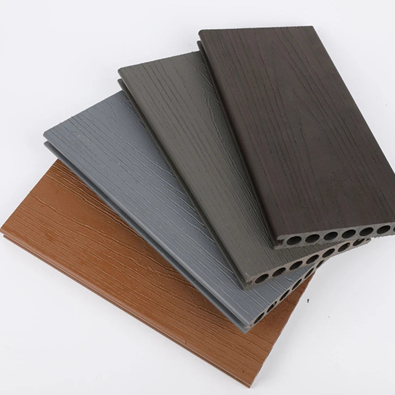 Resort-Style WPC Composite Wood Decking – Slip-Resistant Durable and stylish decking solution for outdoor spaces, combining wood aesthetics with the low-maintenance benefits of composite materials.