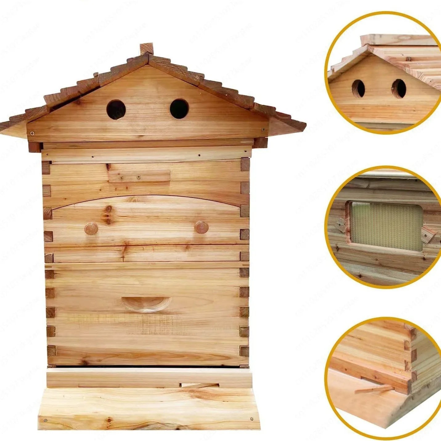 7-Frame Automatic Flow Hive (No Bees) Harvest honey easily, just turn the key, no hive opening needed.
Bee-friendly, beginner-ready, high-quality design.