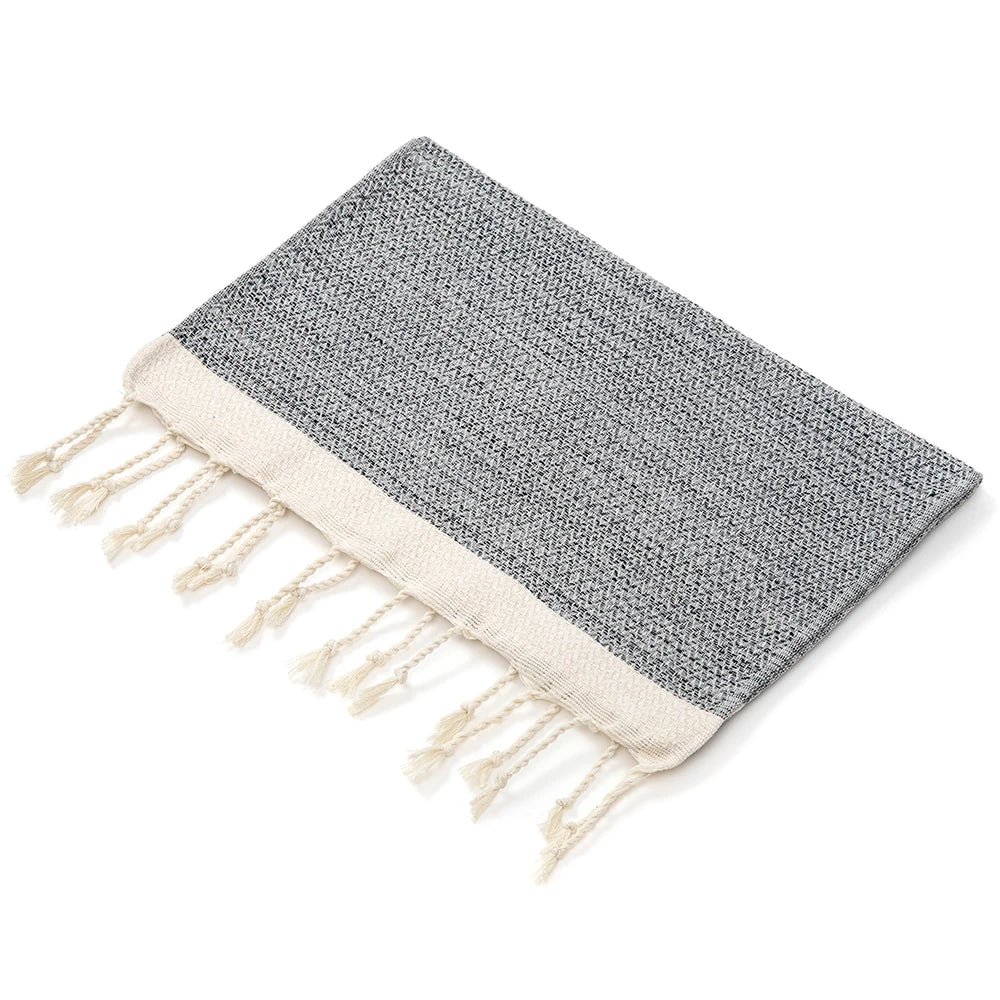 YEUZLICOTTON 100%cotton Turkish towel with tassels for home 40*100CM Sauna Spa Bath sports Towels Tablecloth Bathroom set