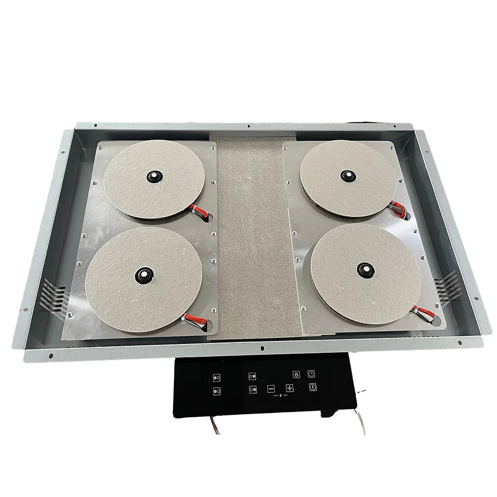 Invisible Built In Induction Hob Cooktop Stove Cooker Under Granite Marble Countertop Hidden 4 burner Hob Separated Control