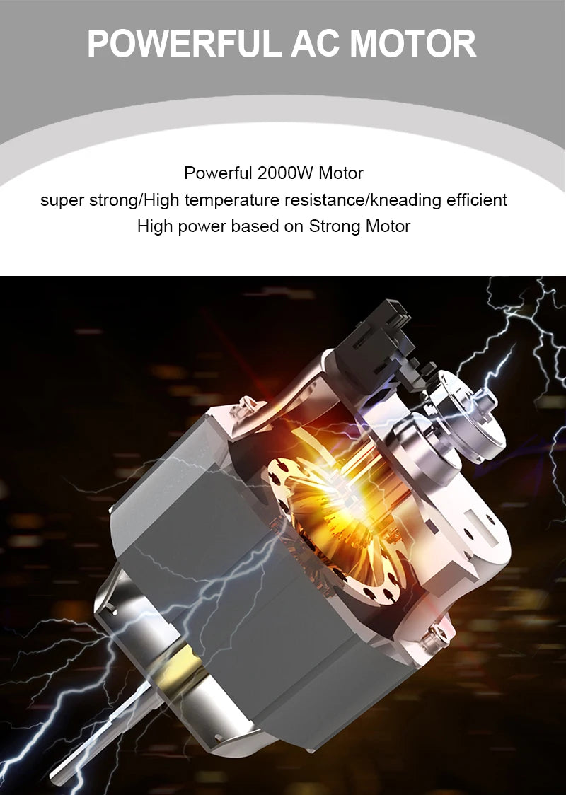 Home Stand Mixer High Power Capacity 2000W 11L Cake Bread Dough Mixer Planetary Electric Home Kitchen Appliance Food Mixer