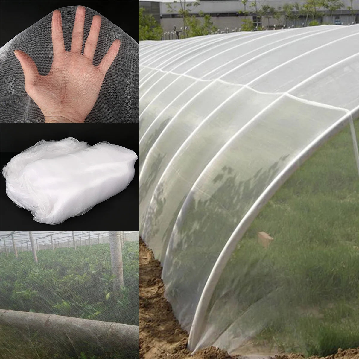 Insect Netting 1pc garden vegetable Heavy Duty Woven Mesh Heat Resistance Bug Net for Garden Protect Vegetable Plants and Fruit