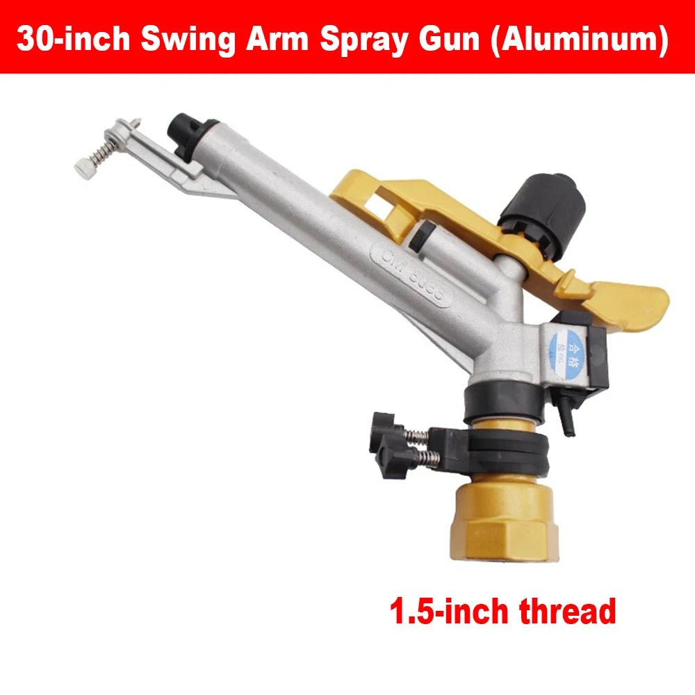 360° Rotation Swing Arm Spray Gun Horticulture Sprinkler Ideal for Construction Sites, Farmland Irrigation & Vegetable Watering