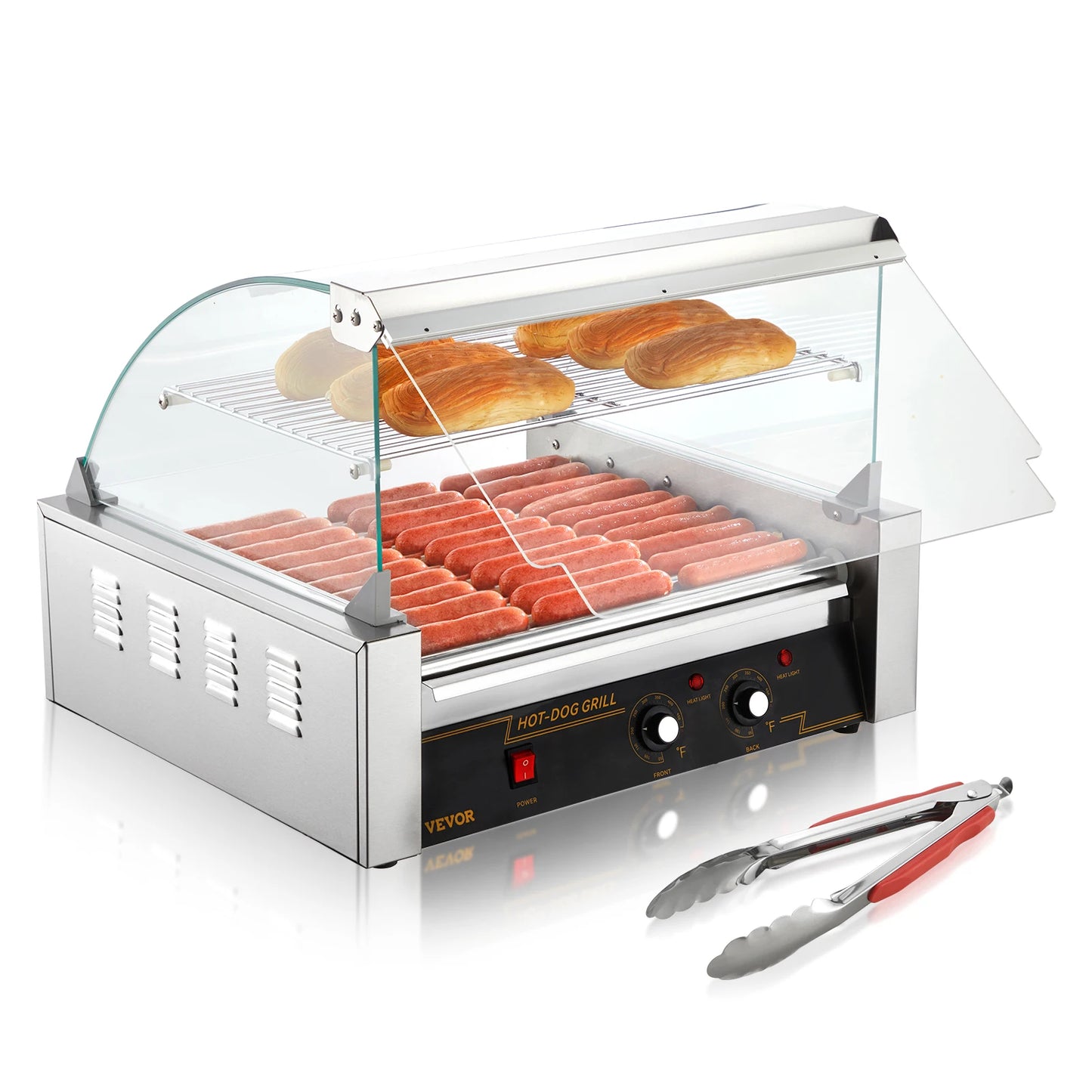 SucceBuy 5/7/11 Rods Commercial Hot Dog Roller Electric Sausage Maker Barbecue Grill Machine for Camping Party Home Appliance