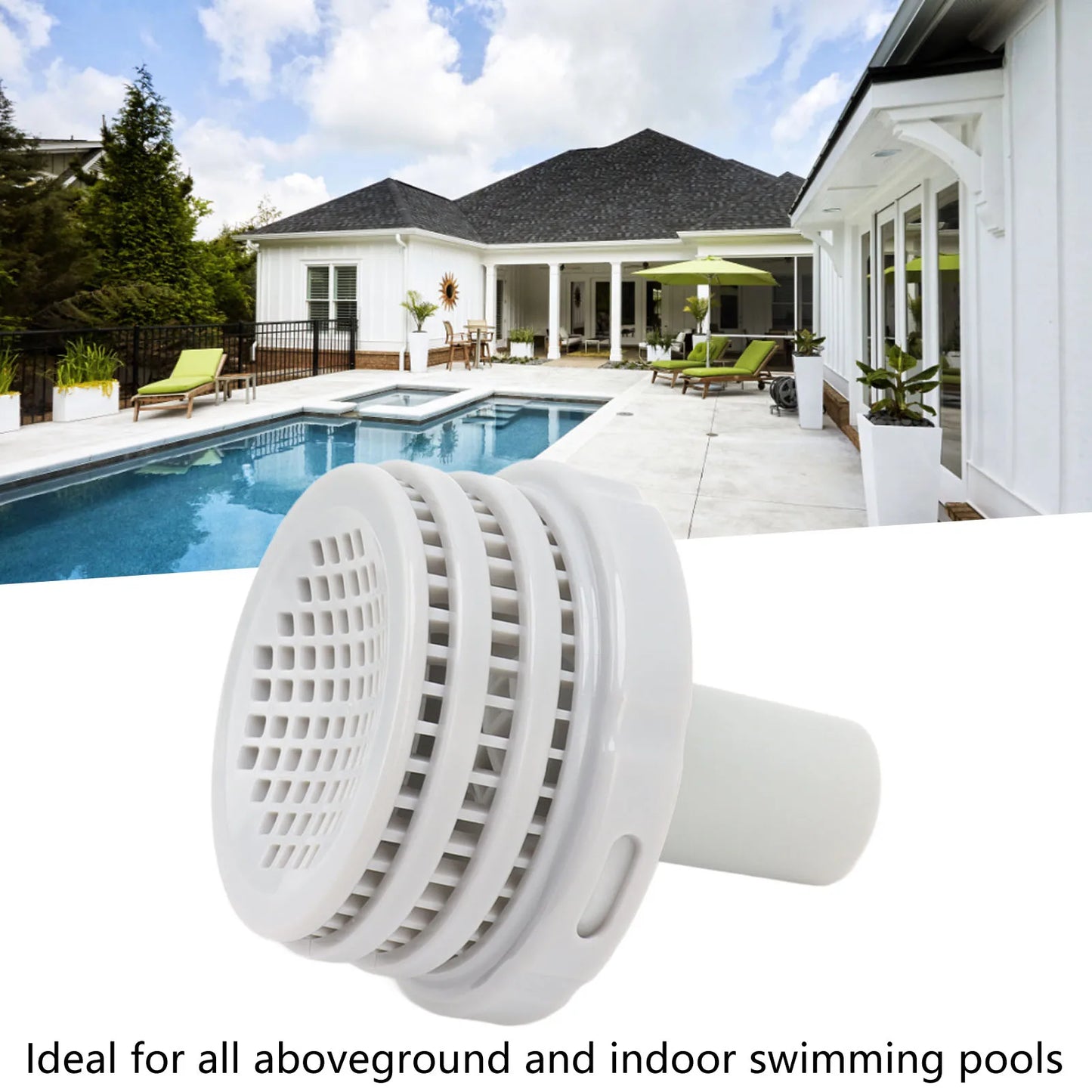 Swimming Pool Filter Connector Plastic Inlet Water Strainer Above Ground Pool Parts