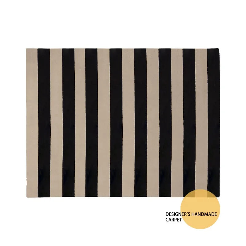 French Retro Rugs for Bedroom Checkerboard Living Room Decoration Carpet Ins Wind Plaid Bedside Floor Mat Large Area Plush Rug