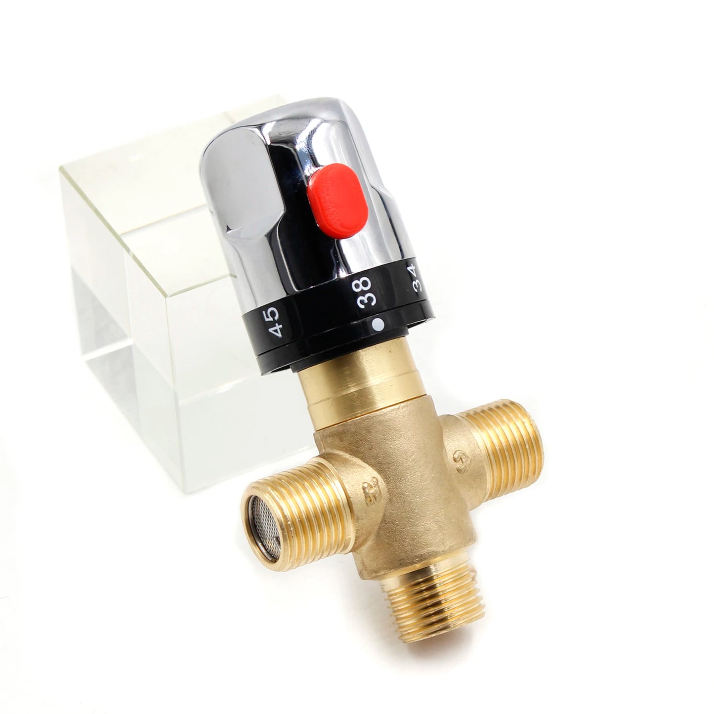 Brass Thermostatic Valve Temperature Control G1/2 Plumbing Fixtures Bathroom Faucet Thermostatic Mixer for Kitchen Showers Home