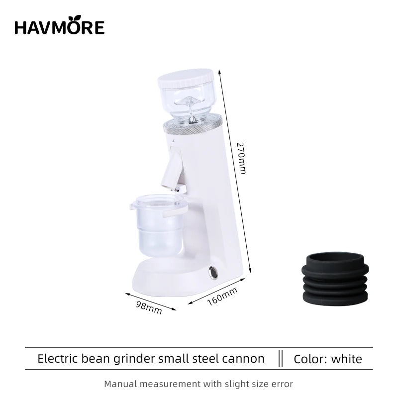 Portable Electric Stainless Steel 48mm Conical Burrs Adjustment Design Electric Coffee Grinder