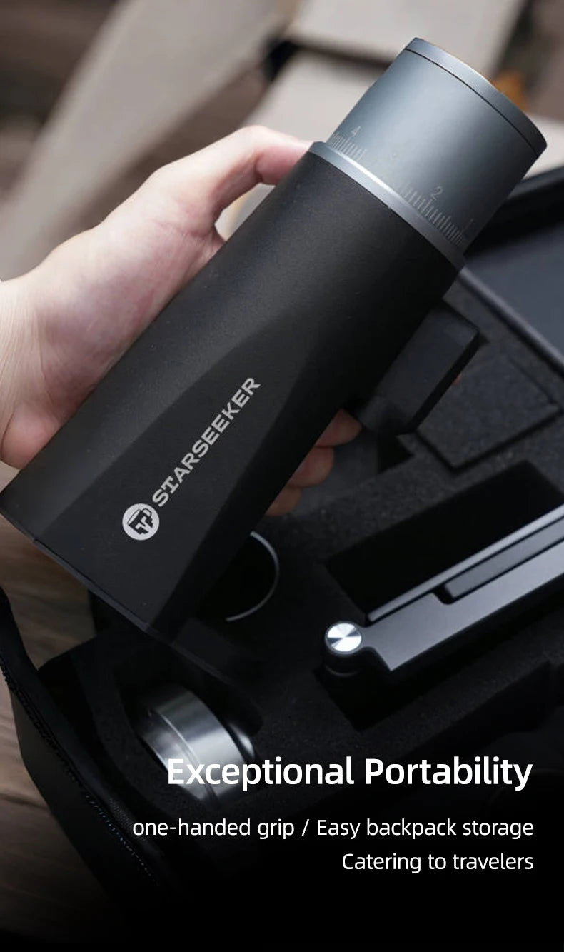 STARSEEKER EDGE Mini Portable Electric Coffee Grinder 38mm Cone Burr Stepless Adjustable Type-C Home Outdoor Travel Suit
