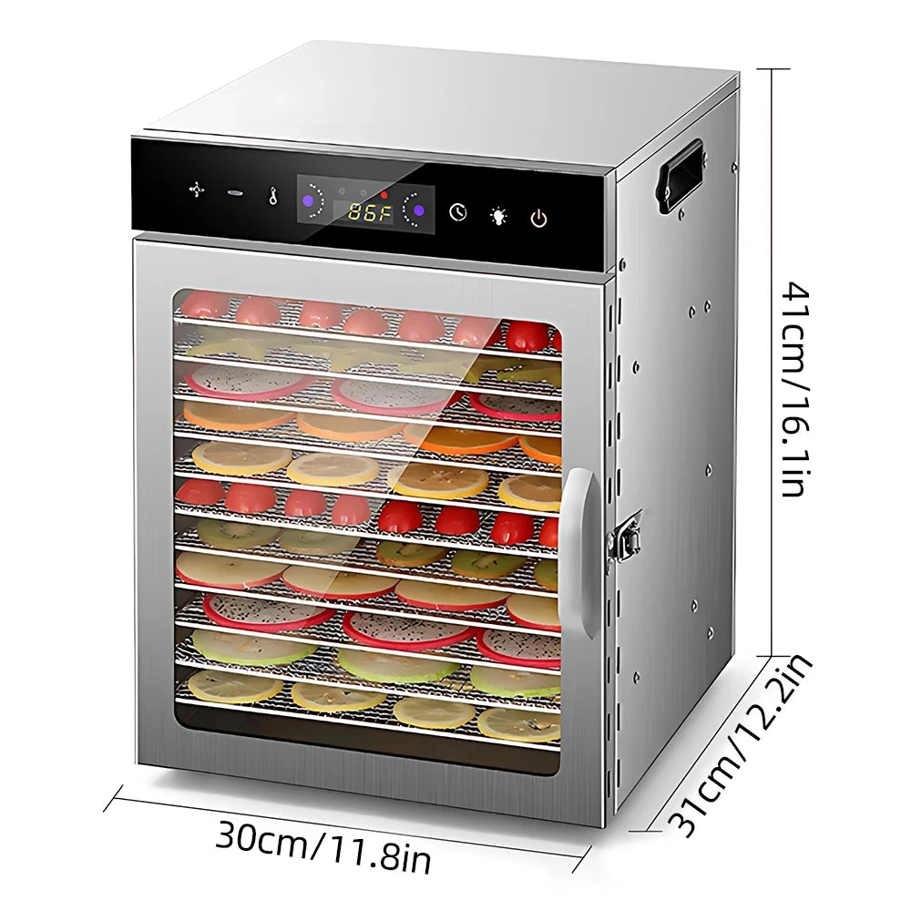 Food Dehydrator Home Fruit Digital Temperature Air Dryer Vegetable Meat Medicinal services Smart Commercial Food Dehydrator