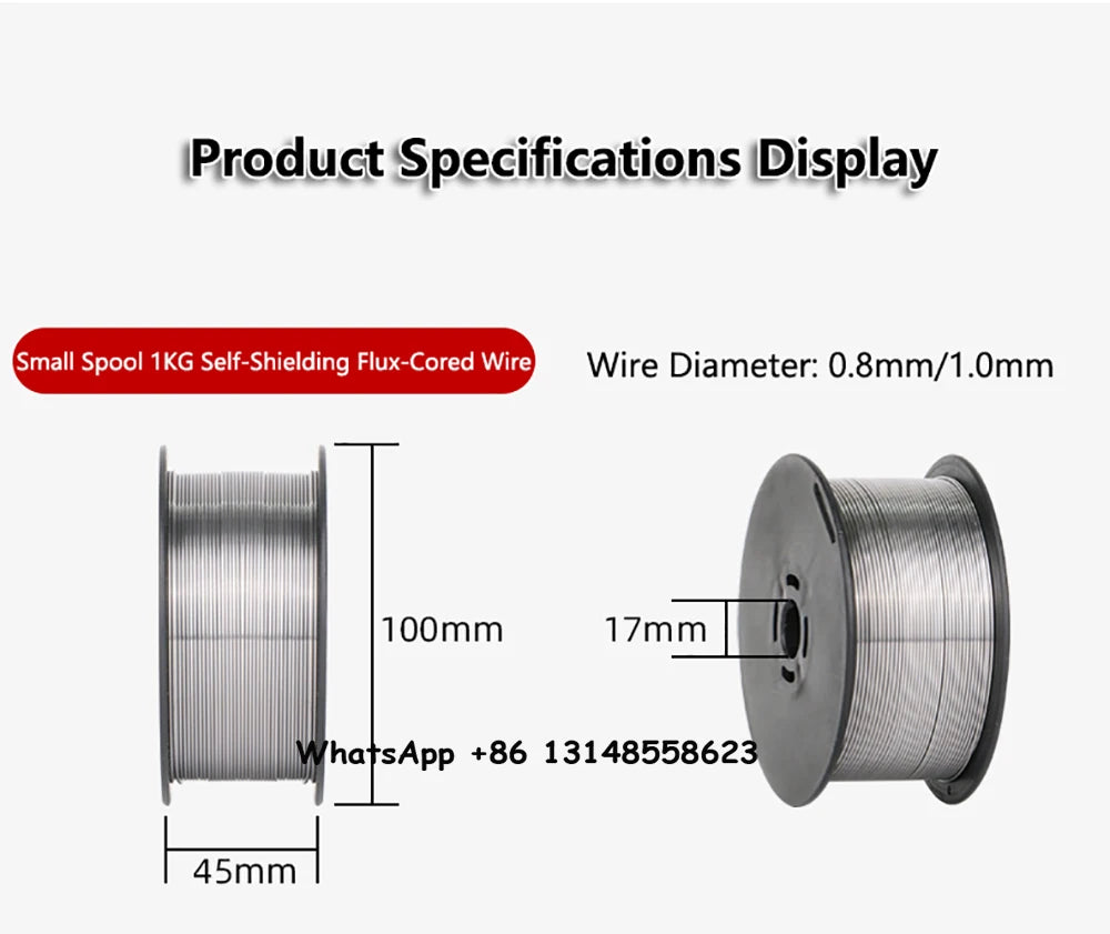 Mig Wire Gasless Stainless Steel Wire E71T-GS Flux Core Wires 0.8mm 1.0mm Self-Shielded No Gas Iron Welding Machine Welder
