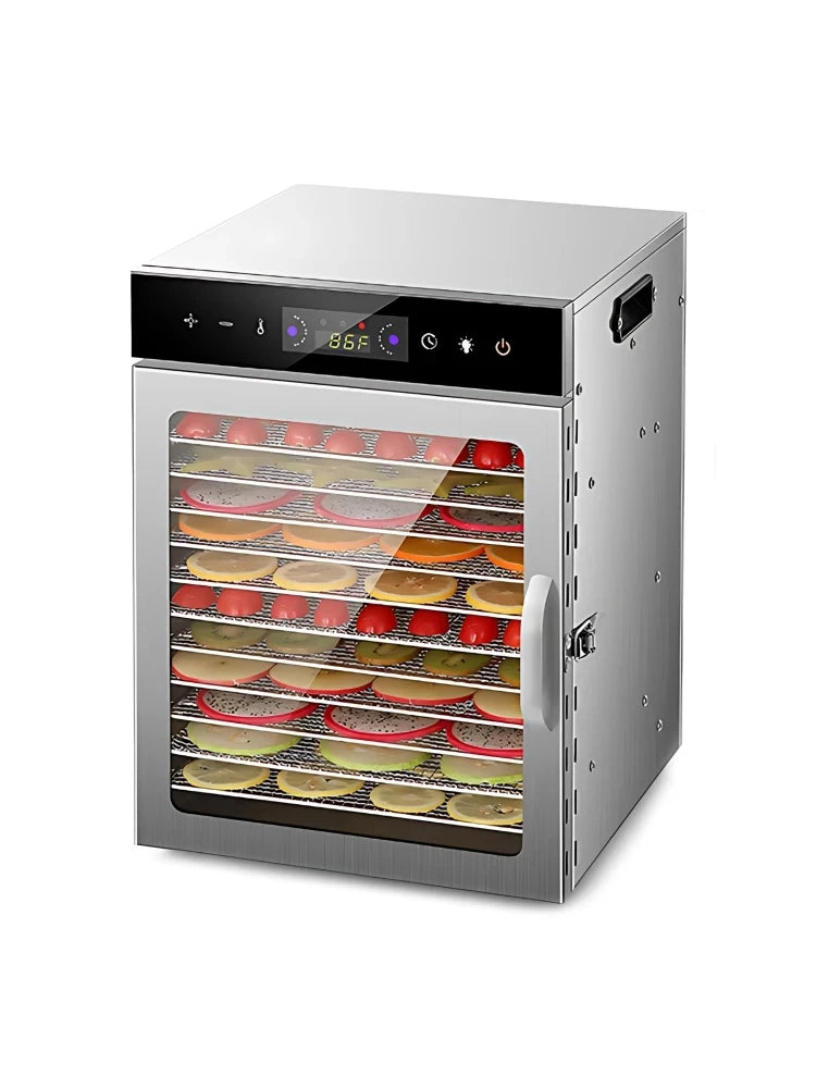 Dehydrators for Food and Jerky with 24H Timer and Light Drying rack 800W 30-90 ℃ vegtable Fruit Dehydrator EU Plug