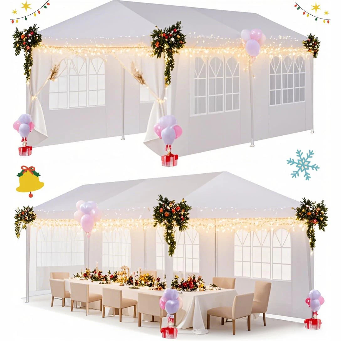 10x10 / 10x20 / 10x30 Outdoor Party Tent with Removable Sidewalls
Waterproof canopy perfect for weddings, parties, BBQs, and outdoor events. Easy to set up and versatile for any occasion.