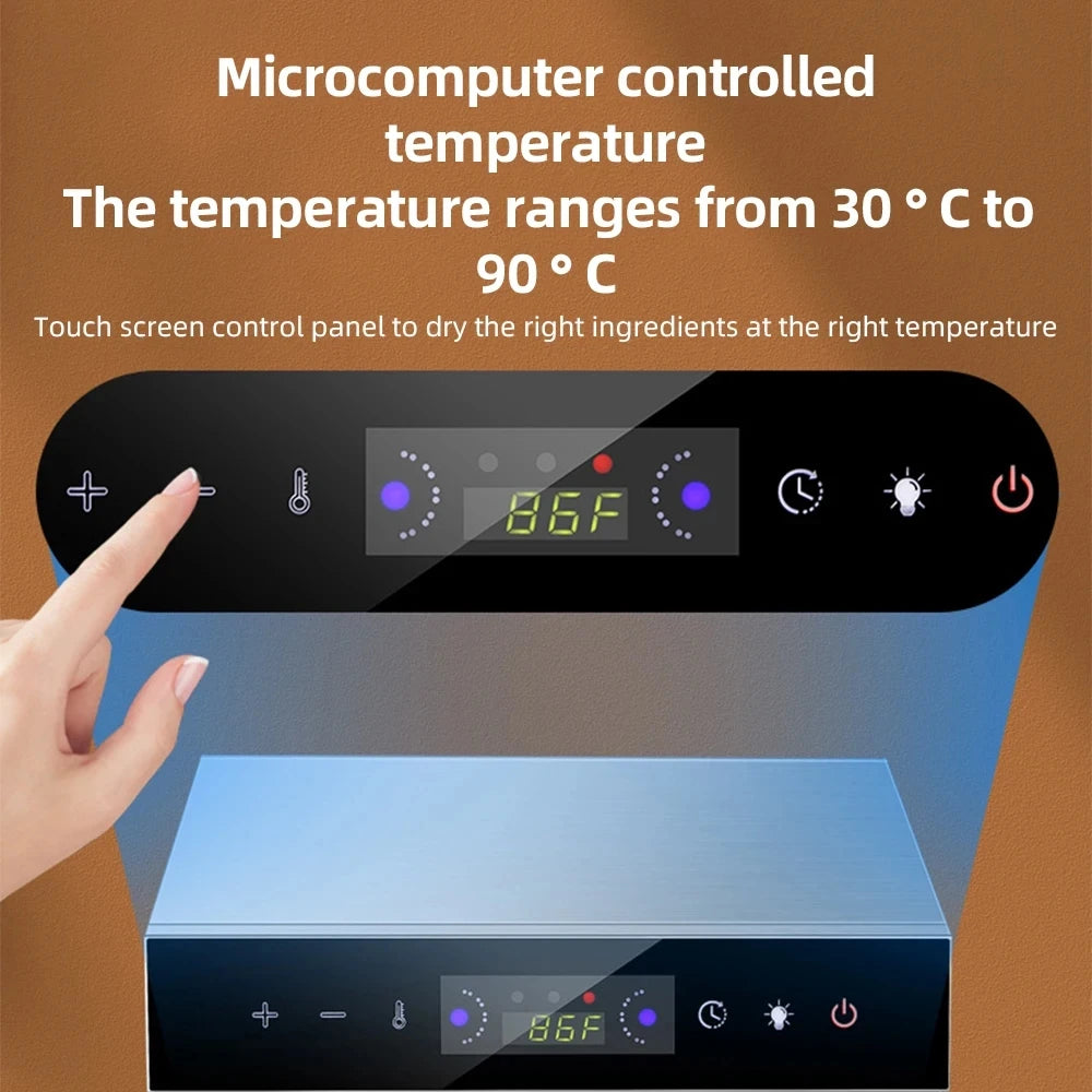 Food Dehydrator Home Fruit Digital Temperature Air Dryer Vegetable Meat Medicinal services Smart Commercial Food Dehydrator