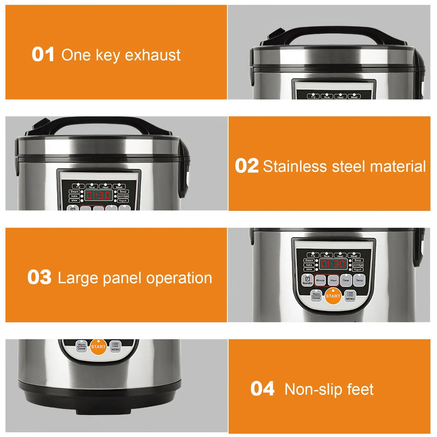 12V 24V 220V 2L 200Wcar Home Rice Cooker Van Car Rice Cooker For Car and Truck Carry Electric Rice Cookers for 1-3 People