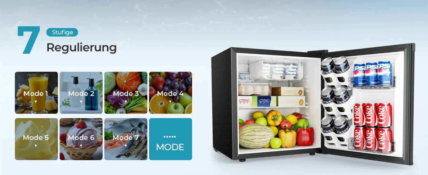 46L Mini refrigerator Freezer & Reversible Door Energy Saving Bedroom/office