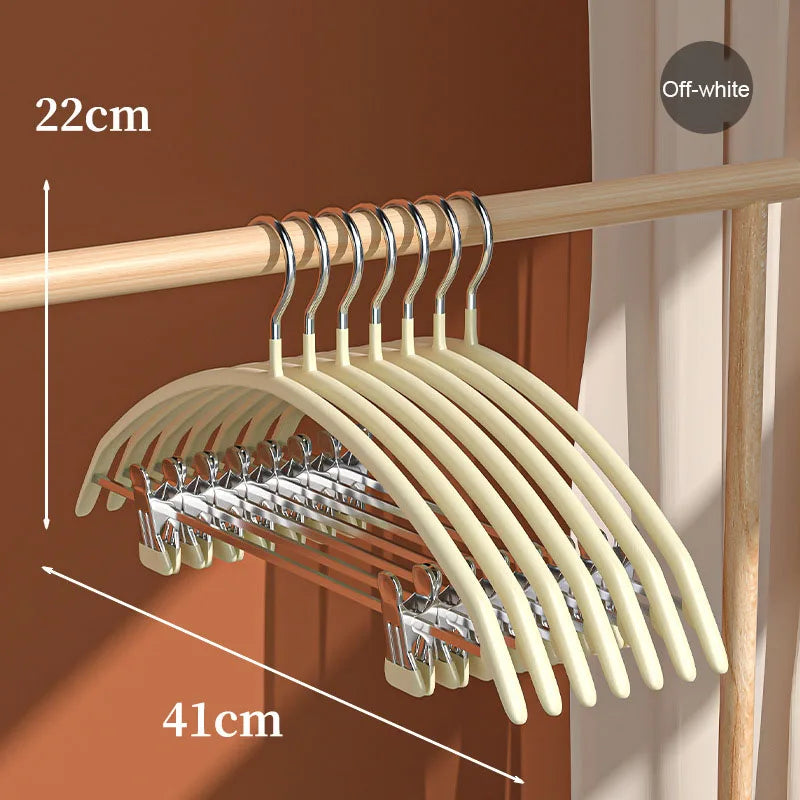 Household clothes and pants integrated non-slip and traceless drying plastic-dipped clothes drying rack