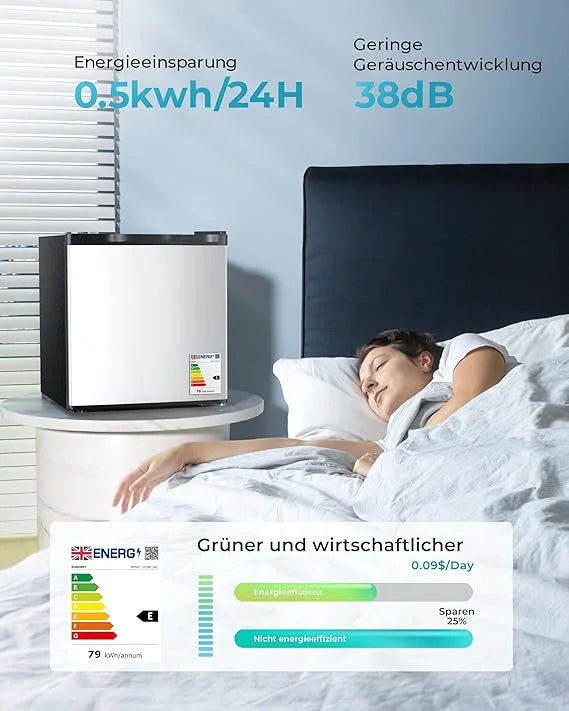 46L Mini refrigerator Freezer & Reversible Door Energy Saving Bedroom/office