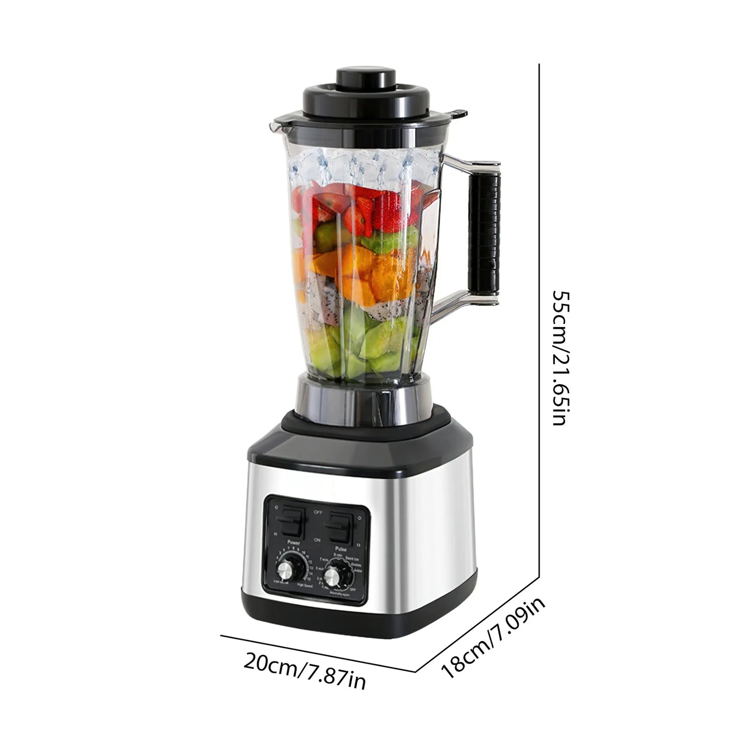 3 in 1 Electric Table Blender Multifunctional Mixed Juicer 3L+1.5L+0.5L High Power Kitchen Food Processor Blender for Ice Fruit