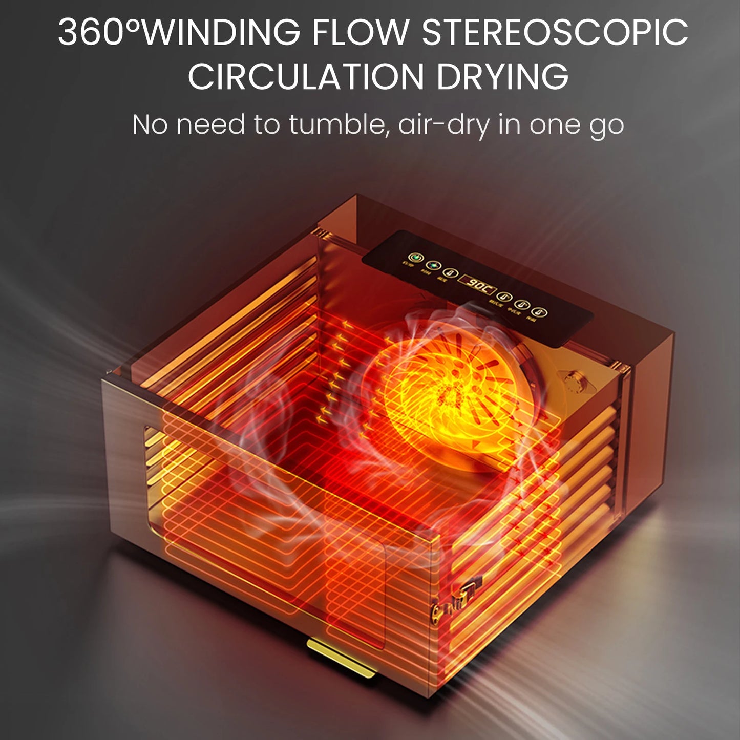 Dehydrators for Food and Jerky with 24H Timer and Light Drying rack 800W 30-90 ℃ vegtable Fruit Dehydrator EU Plug