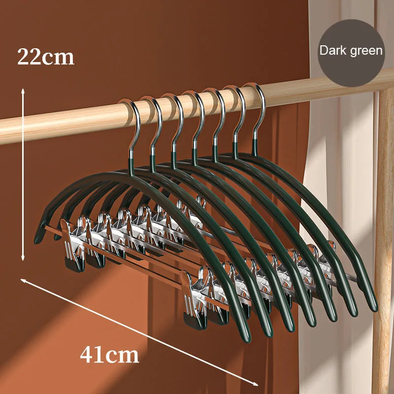 Household clothes and pants integrated non-slip and traceless drying plastic-dipped clothes drying rack