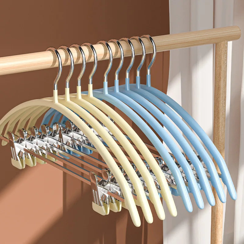 Household clothes and pants integrated non-slip and traceless drying plastic-dipped clothes drying rack