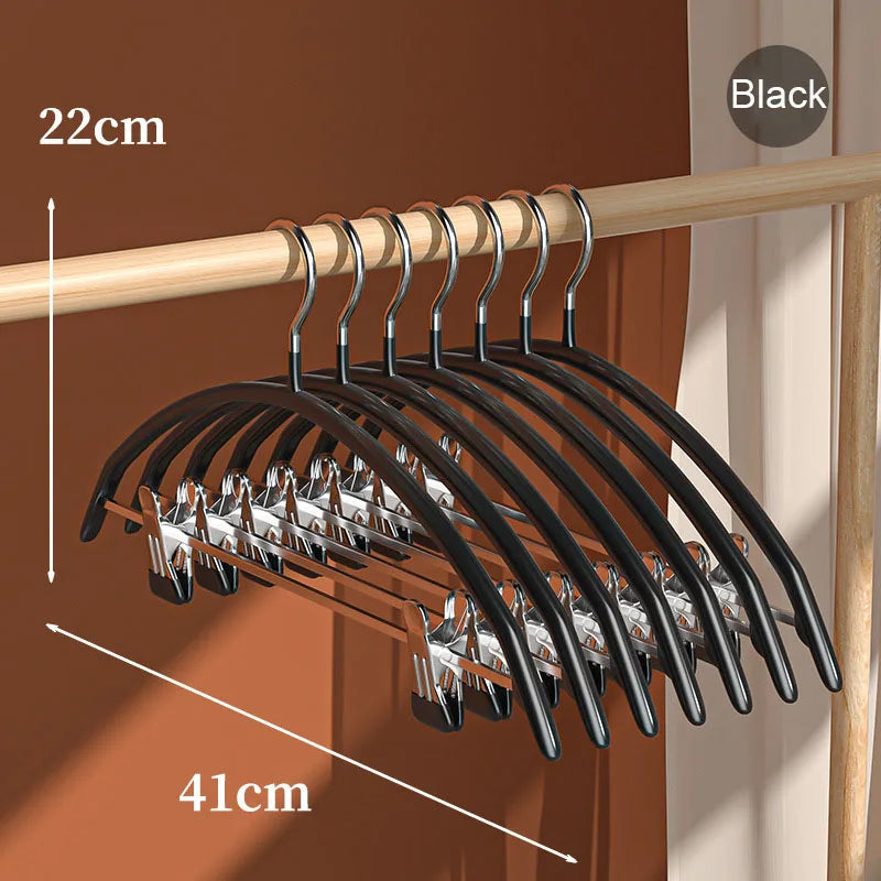 Household clothes and pants integrated non-slip and traceless drying plastic-dipped clothes drying rack