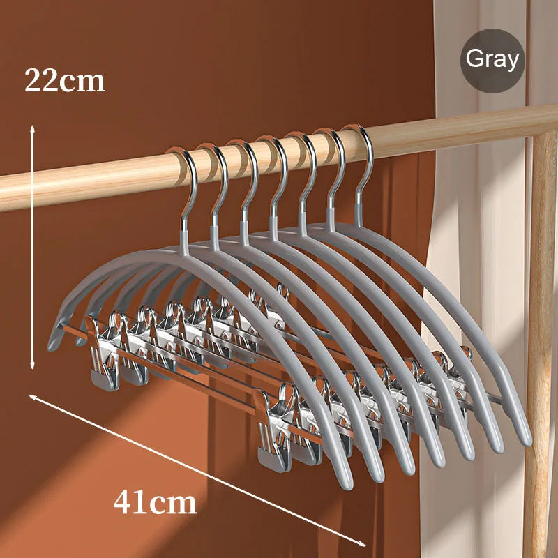 Household clothes and pants integrated non-slip and traceless drying plastic-dipped clothes drying rack