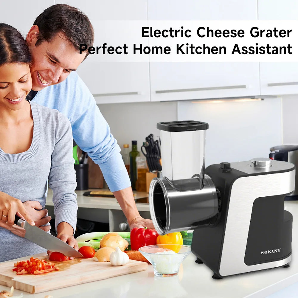 Household Vegetable Cutter Electric Salad Maker Vegetable Slicer for Cheese Kitchen Tool Fruit Cutter Food Processor