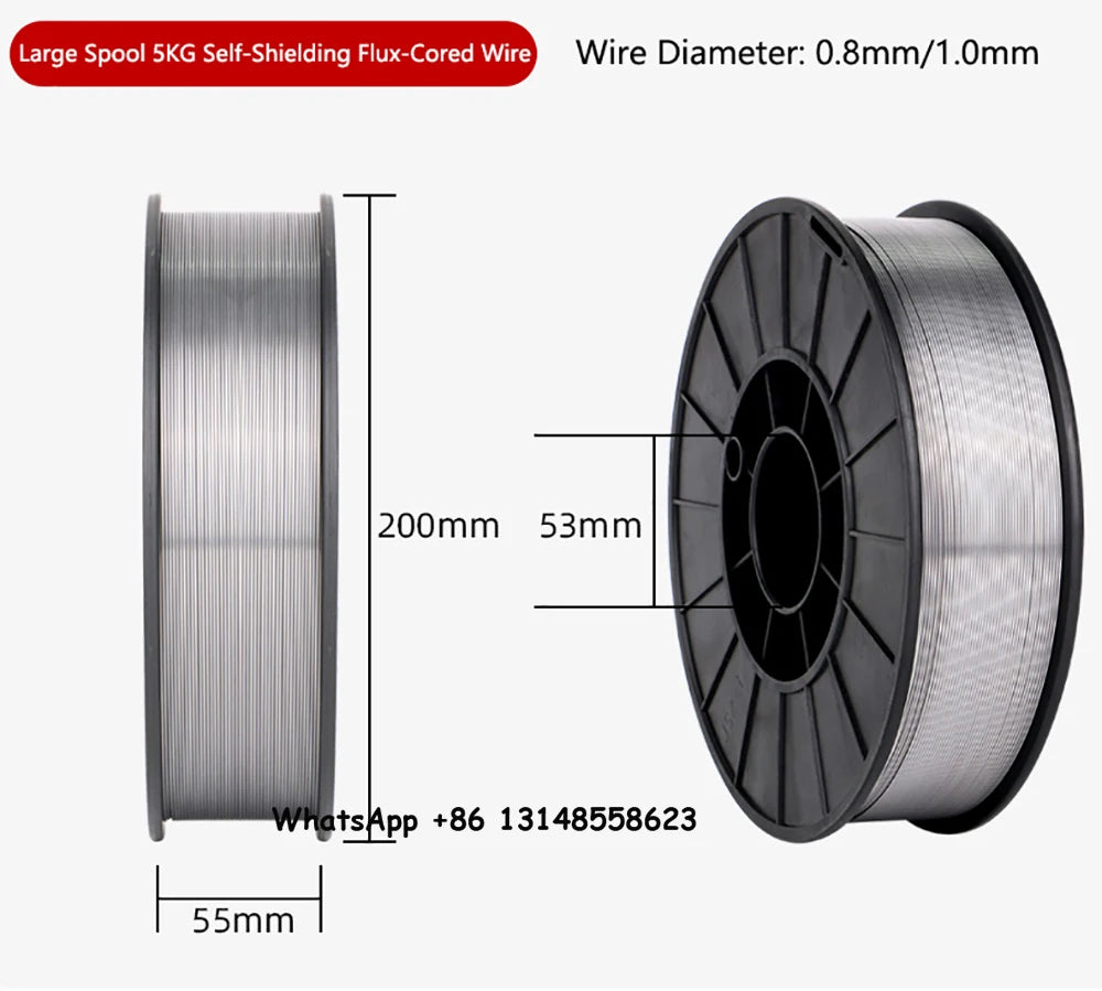 Mig Wire Gasless Stainless Steel Wire E71T-GS Flux Core Wires 0.8mm 1.0mm Self-Shielded No Gas Iron Welding Machine Welder