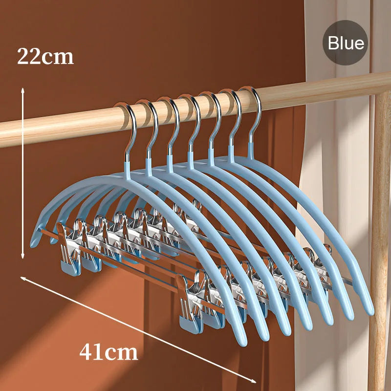 Household clothes and pants integrated non-slip and traceless drying plastic-dipped clothes drying rack