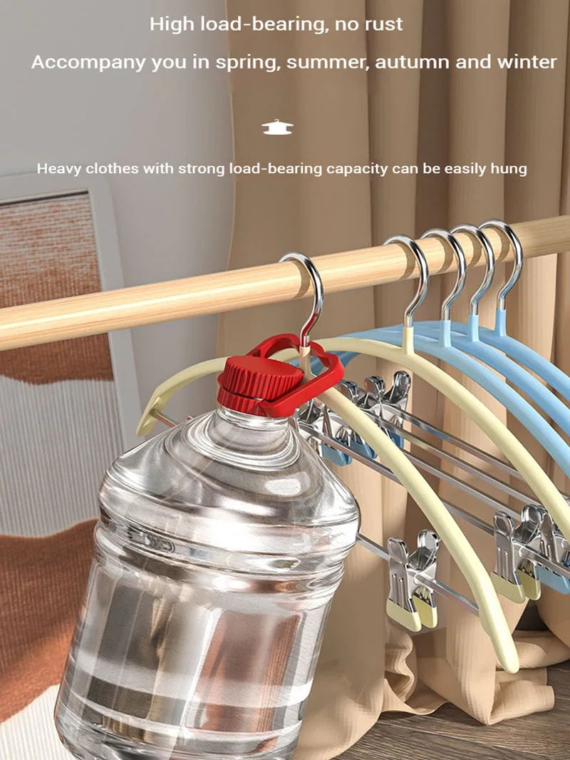Household clothes and pants integrated non-slip and traceless drying plastic-dipped clothes drying rack