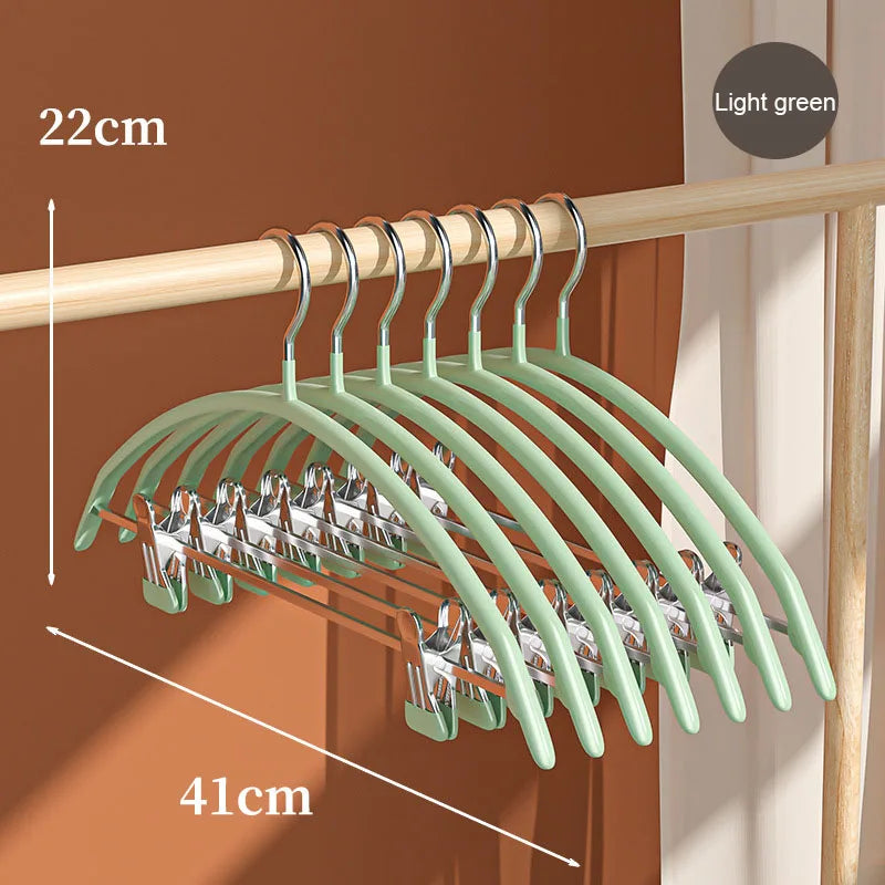 Household clothes and pants integrated non-slip and traceless drying plastic-dipped clothes drying rack