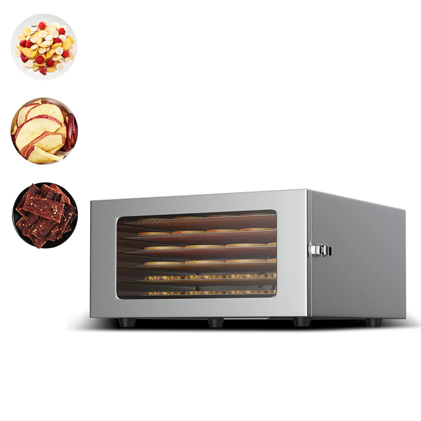 Dehydrators for Food and Jerky with 24H Timer and Light Drying rack 800W 30-90 ℃ vegtable Fruit Dehydrator EU Plug