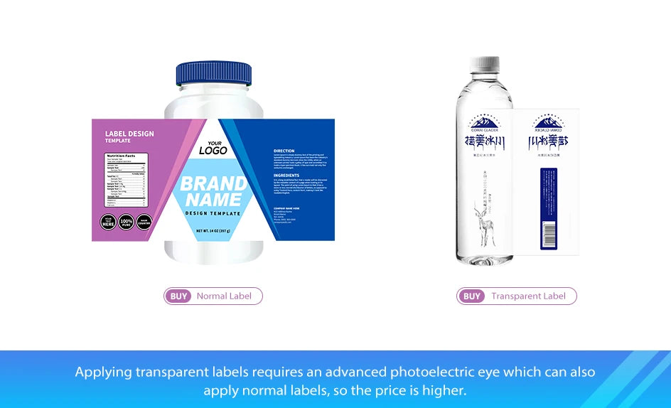 ZONESUN Round Bottle Labeling Machine With Smart Electric Pedal Glass Plastic Bottle Jar Vial Sticker Packaging Labeler ZS-TB16P