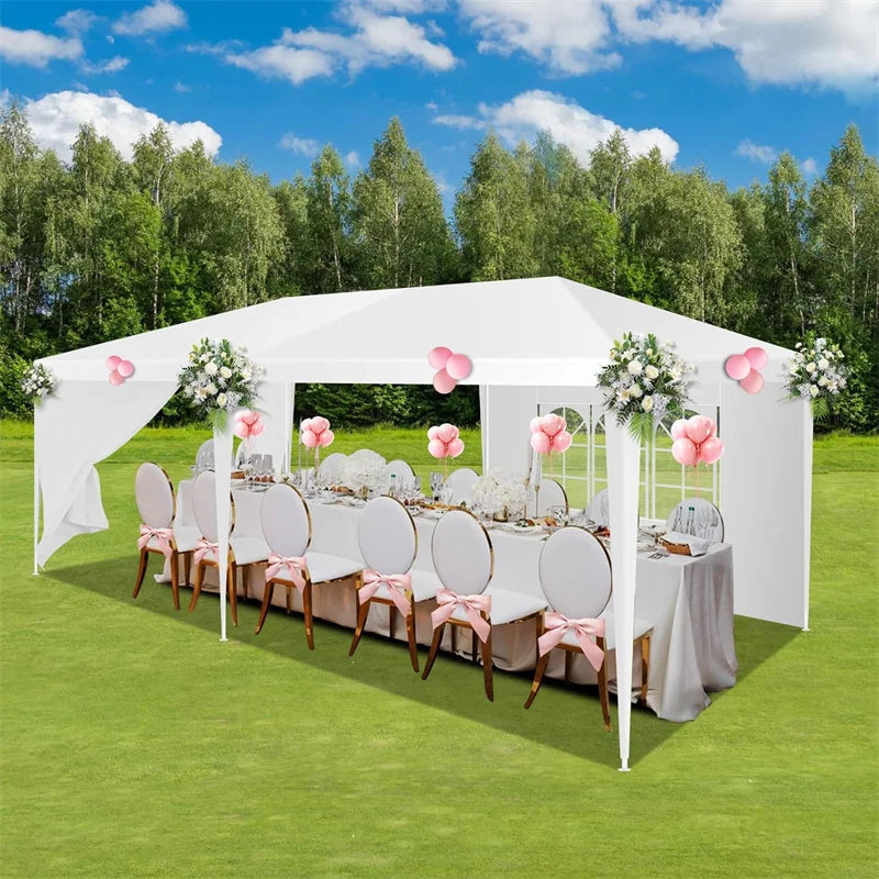 10x10 / 10x20 / 10x30 Outdoor Party Tent with Removable Sidewalls
Waterproof canopy perfect for weddings, parties, BBQs, and outdoor events. Easy to set up and versatile for any occasion.