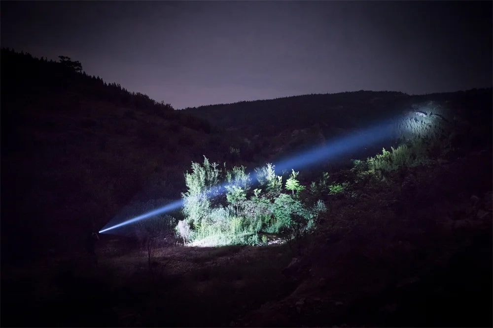 Trustfire T70 Powerful Flashlight For Hunting 1000 Meter Long Range 2300 Lumens 2-Switct 18650 High Power Strong Led Flash Light