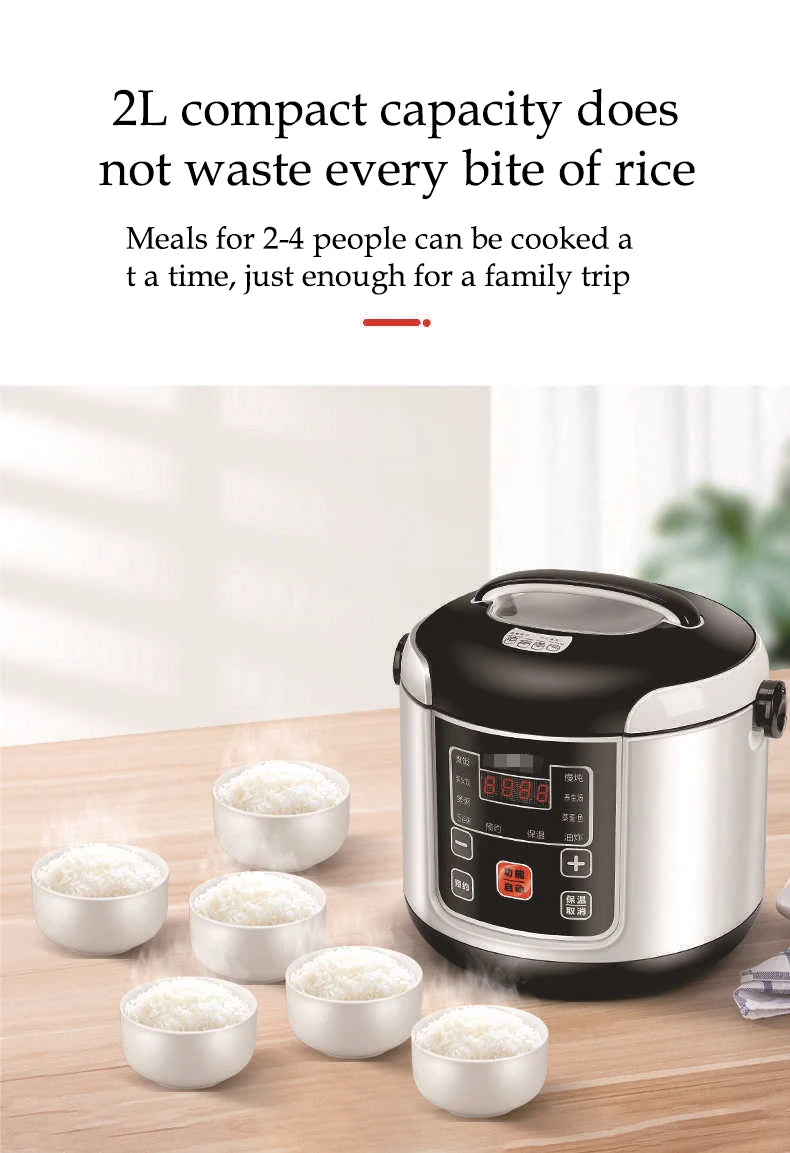 Car rice cooker 12v 24V 220V car home dual use self-driving portable rice cooker 24v truck smart rice cooker lunch box