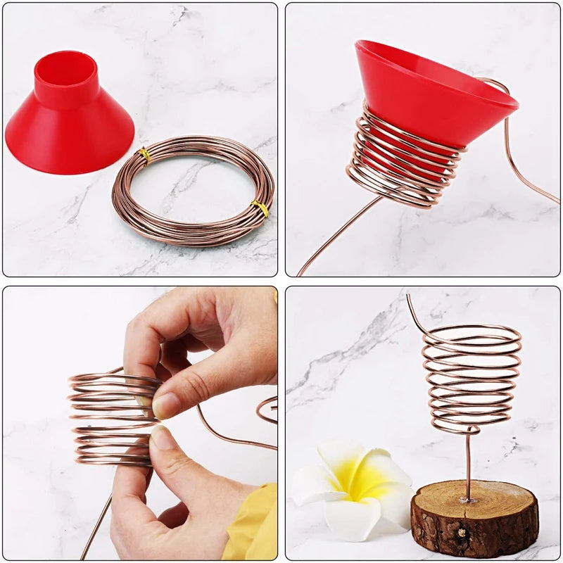 Hot Sale 9 Rolls Bonsai Wires Anodized Aluminum Bonsai Training Wire with 3 Sizes (1.0 Mm,1.5 Mm,2.0 Mm),Total 147 Feet
