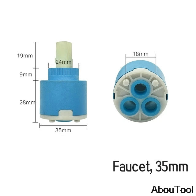 Bathroom Replacement Faucet Handle Chrome Plated Taps Accessories for 35mm/40mm Cartridge Spool Faucet Single Metal Lever Handle