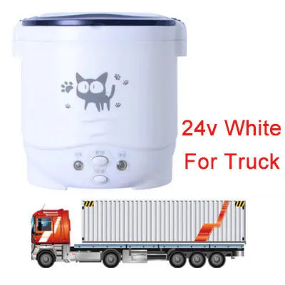 Car rice cooker 12v 24V 220V car home dual use self-driving portable rice cooker 24v truck smart rice cooker lunch box
