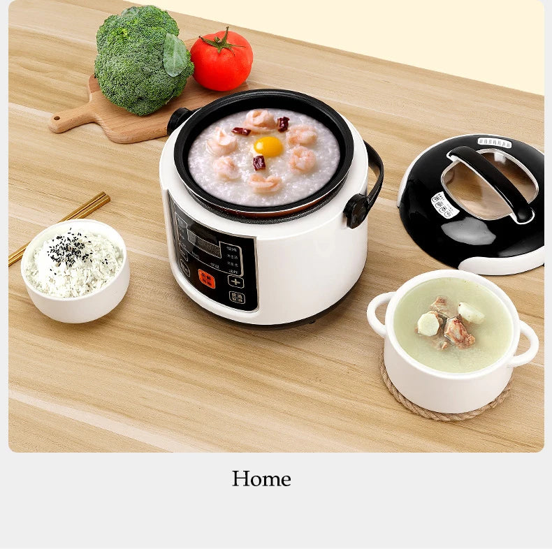 Car rice cooker 12v 24V 220V car home dual use self-driving portable rice cooker 24v truck smart rice cooker lunch box